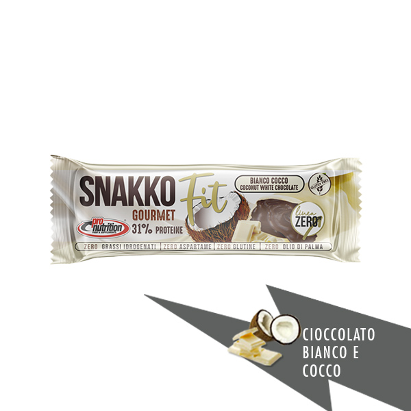 Foto principale Barretta Proteica Pro Nutrition Snakko Fit Gusto Cioccolato Bianco e Cocco 30gr