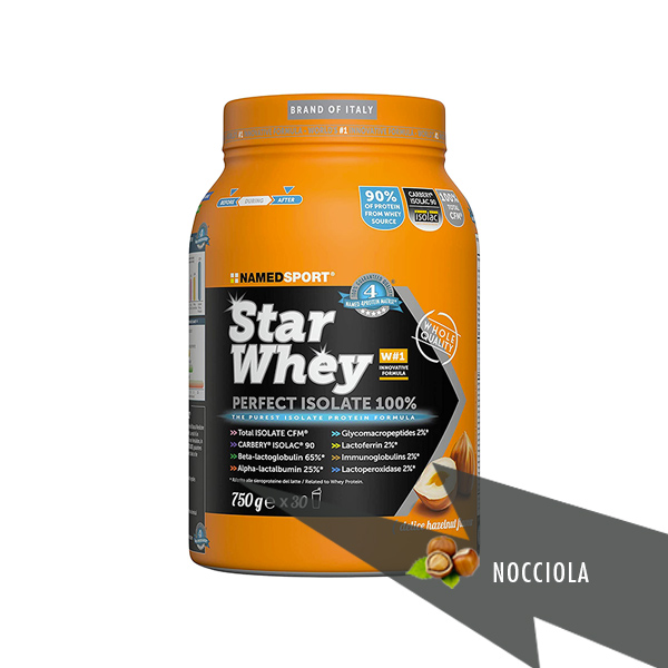 Foto principale Proteine Isolate Named Star Whey Gusto Nocciola 750gr